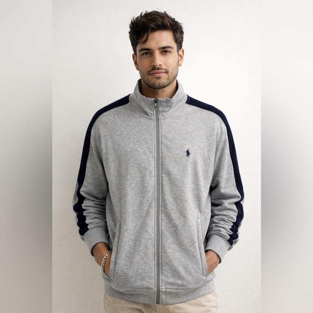 Polo Ralph‎ Lauren Gray Track Jacket Sz. XL